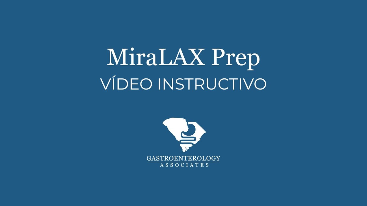 MiraLax Prep Instructions (Spanish)