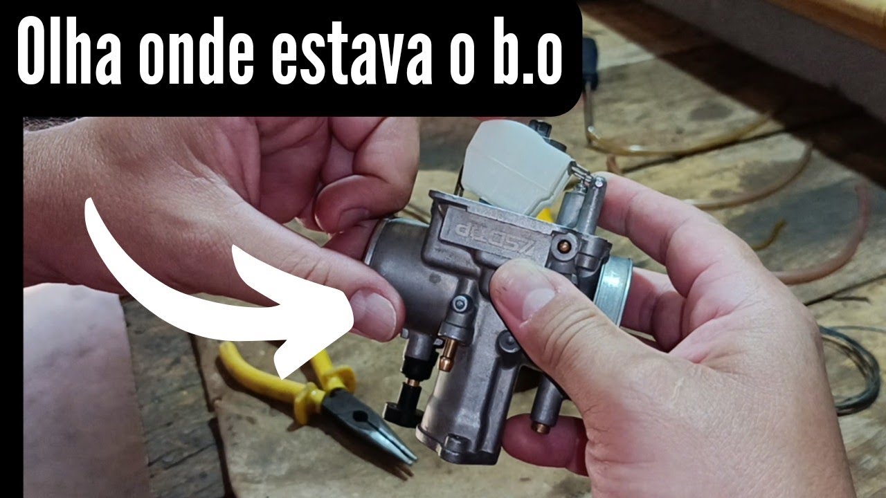 olha só esse b.o no carburador koso, defeito cabuloso.