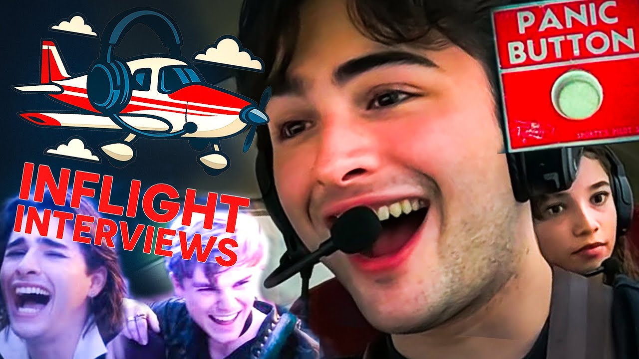 Disney Kids Fly a PLANE (Part 2) -  Disney Descendants Cast on INFLIGHT INTERVIEWS