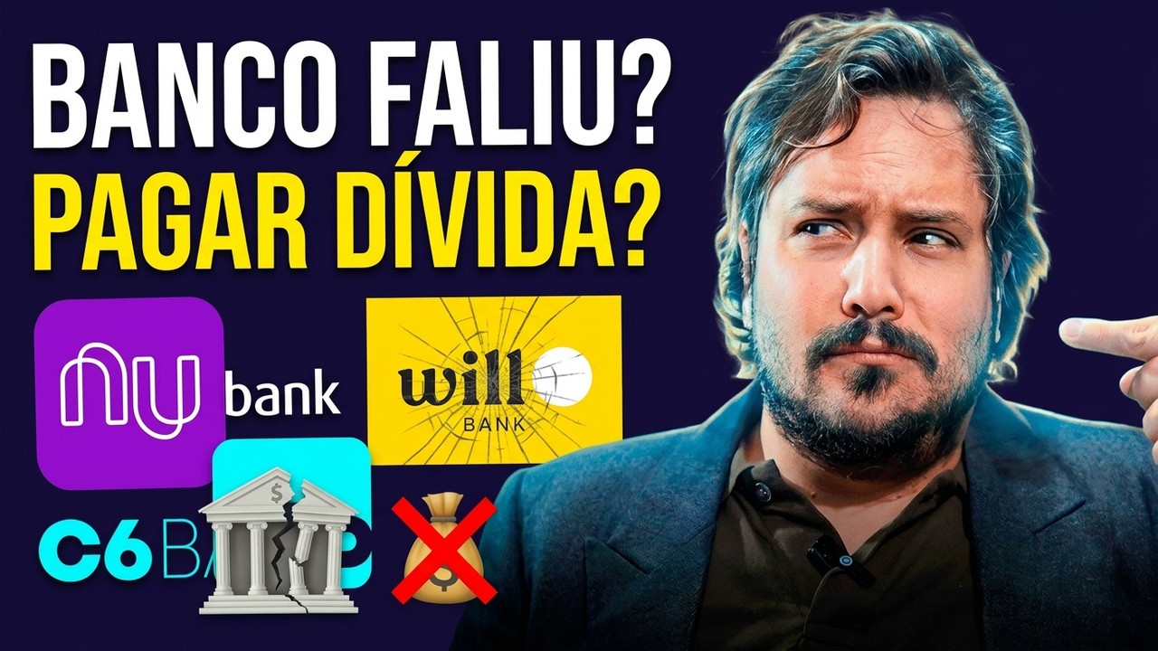 TENHO QUE PAGAR DÍVIDA SE O BANCO FALIR? (Nubank, Inter, Will Bank, etc)