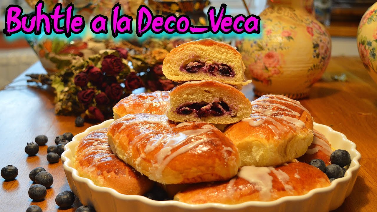 BUHTLE A LA DECO _ VECA-najmekse buhtle sa krem sirom i borovnicama/BUCHTELN mit heidelbeeren/2021