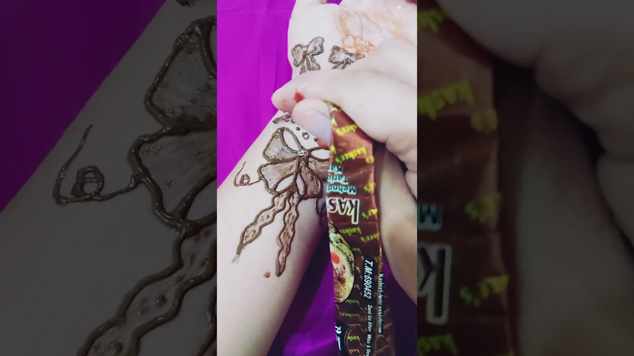 New trending Bow 🎀 style mehndi designs | Eid special mehndi designs #trendingmehndidesigns #henna 