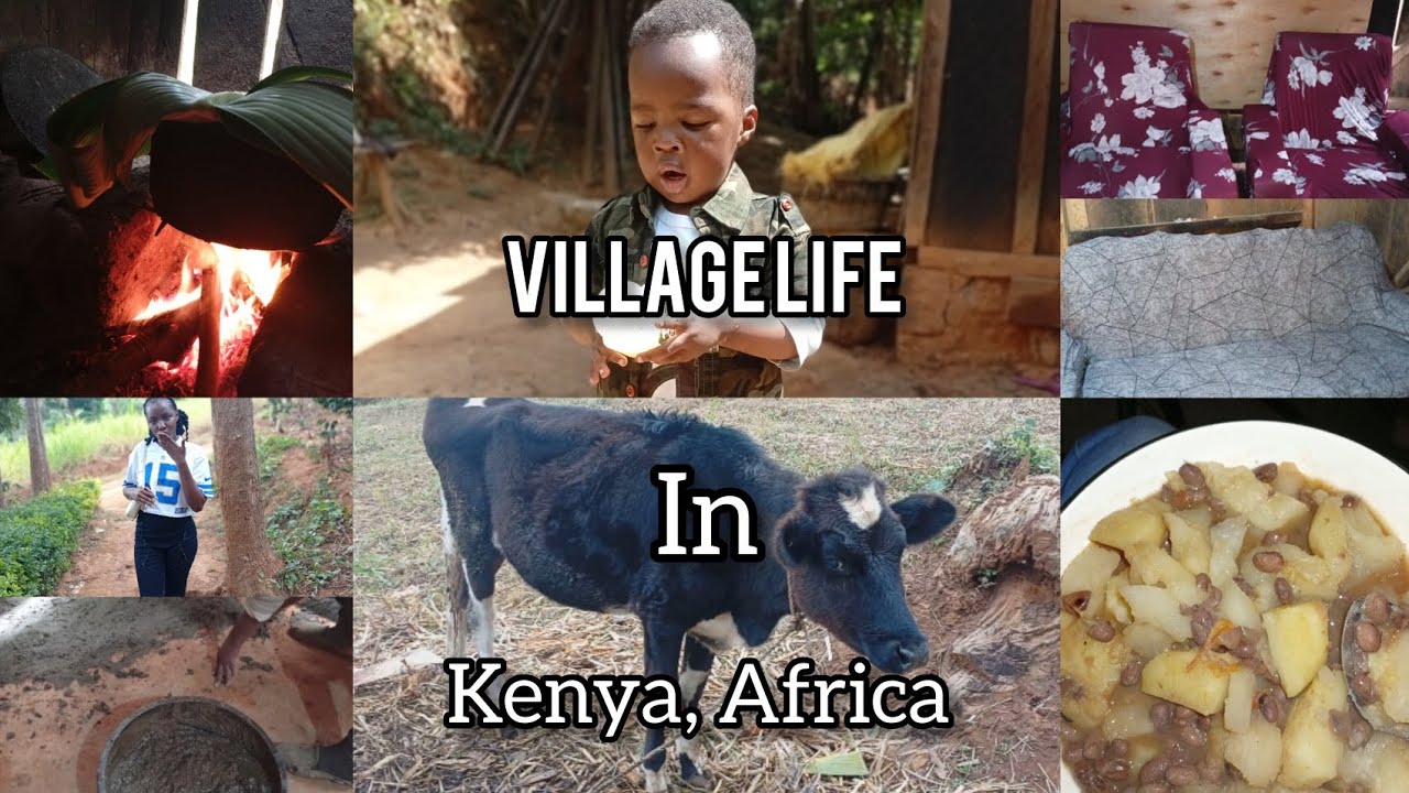 VILLAGE LIFE IN KENYA, AFRICA//New seat covers+cowdung on our soil floor+more!!