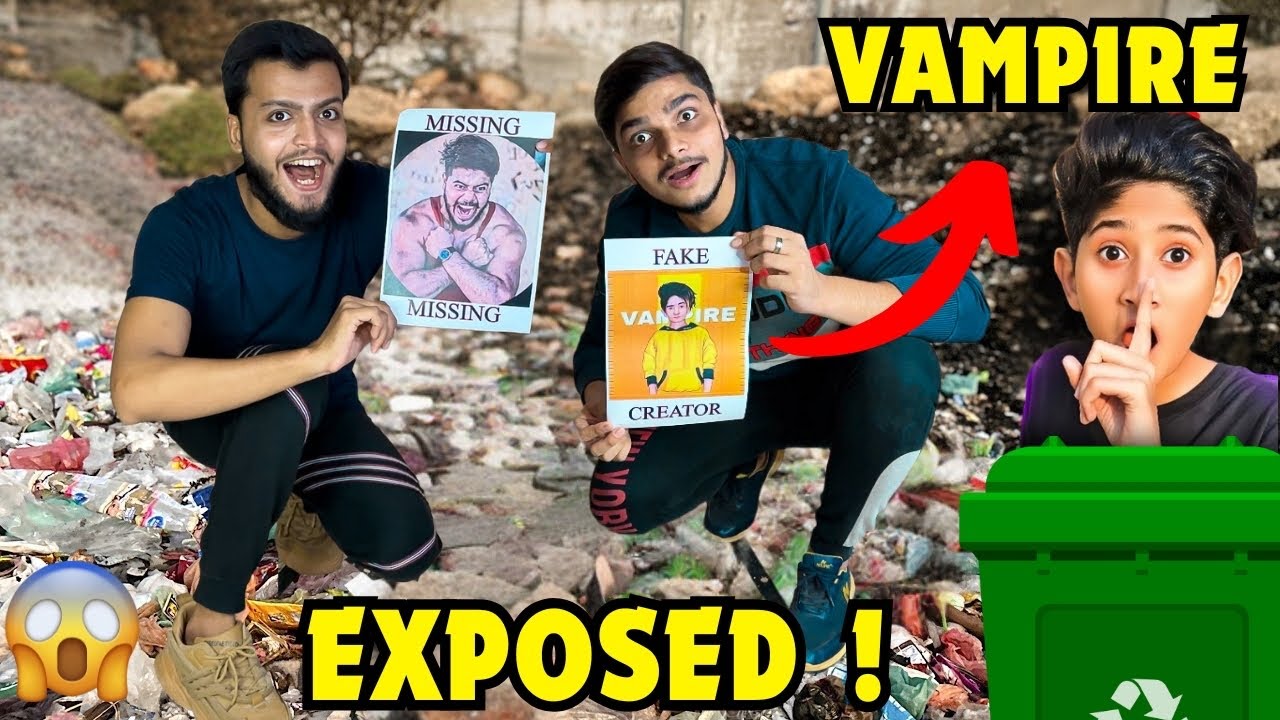 WE FOUND @VAMPIREYT1 IN GARBAGE 😱🤬 | VAMPIRE YT ROASTED 🤡