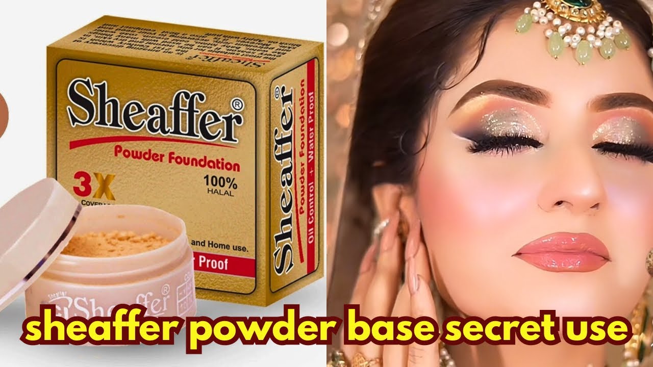 How to use Sheaffer powder foundation .(Amazing  results😱)