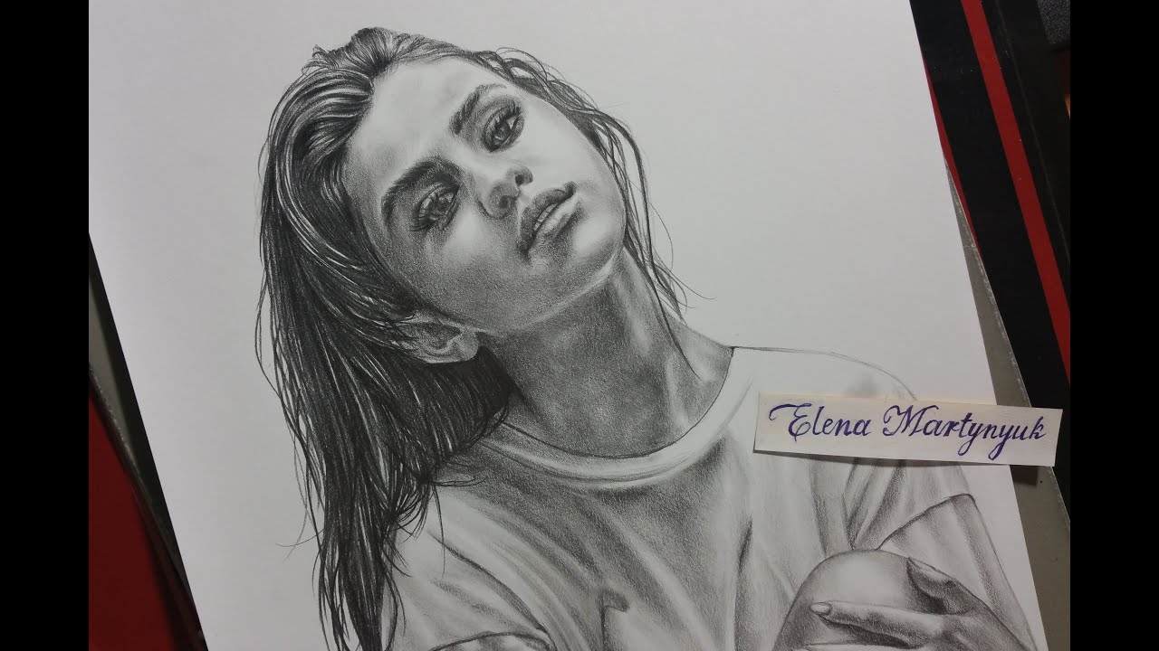 Selena Gomez drawing by Elena Martynyuk 2016