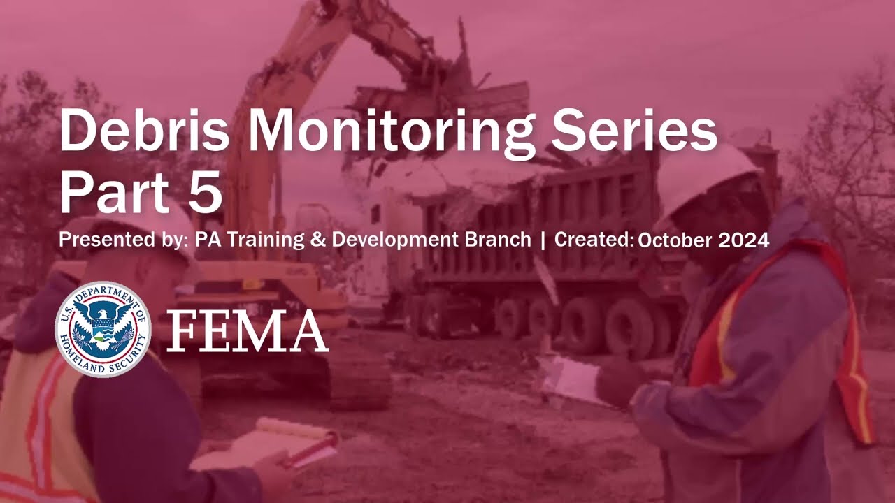 Debris Monitoring Series - Part 5