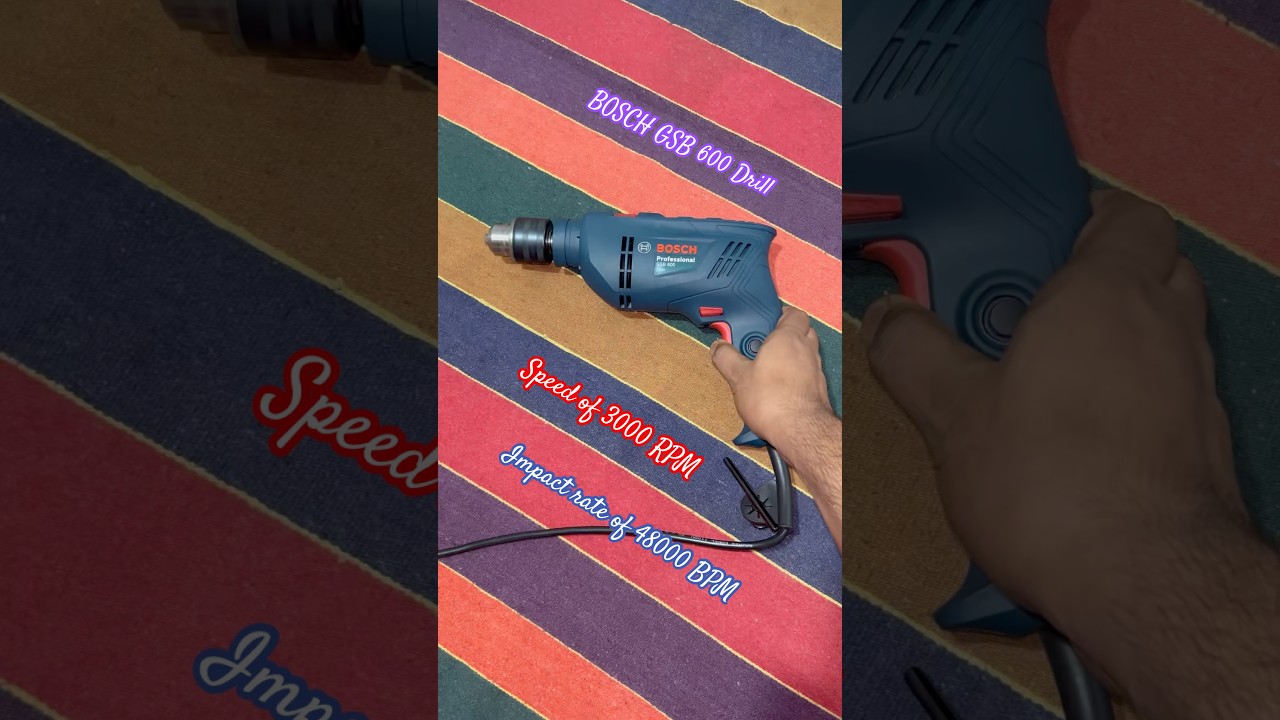 Bosch GSB 600 Corded Impact Drill Machine | Best Drill For Daily Use