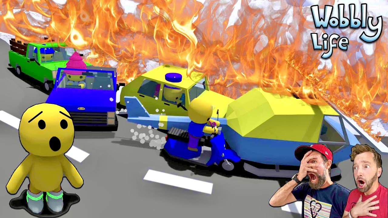 I CAUSED A HUGE CAR CRASH IN WOBBLY LIFE.