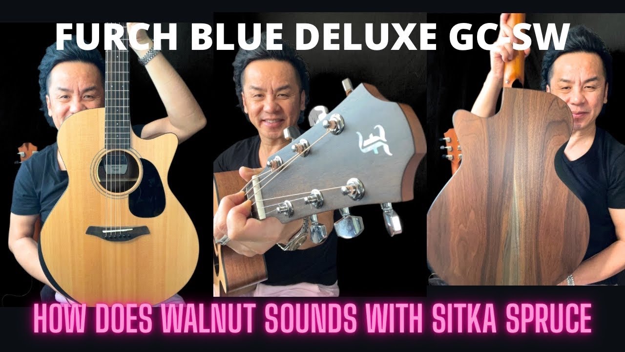 BLUE DELUXE - FURCH GC-SW WALNUT BACK & SIDES - @HeirloomsMusicSingapore