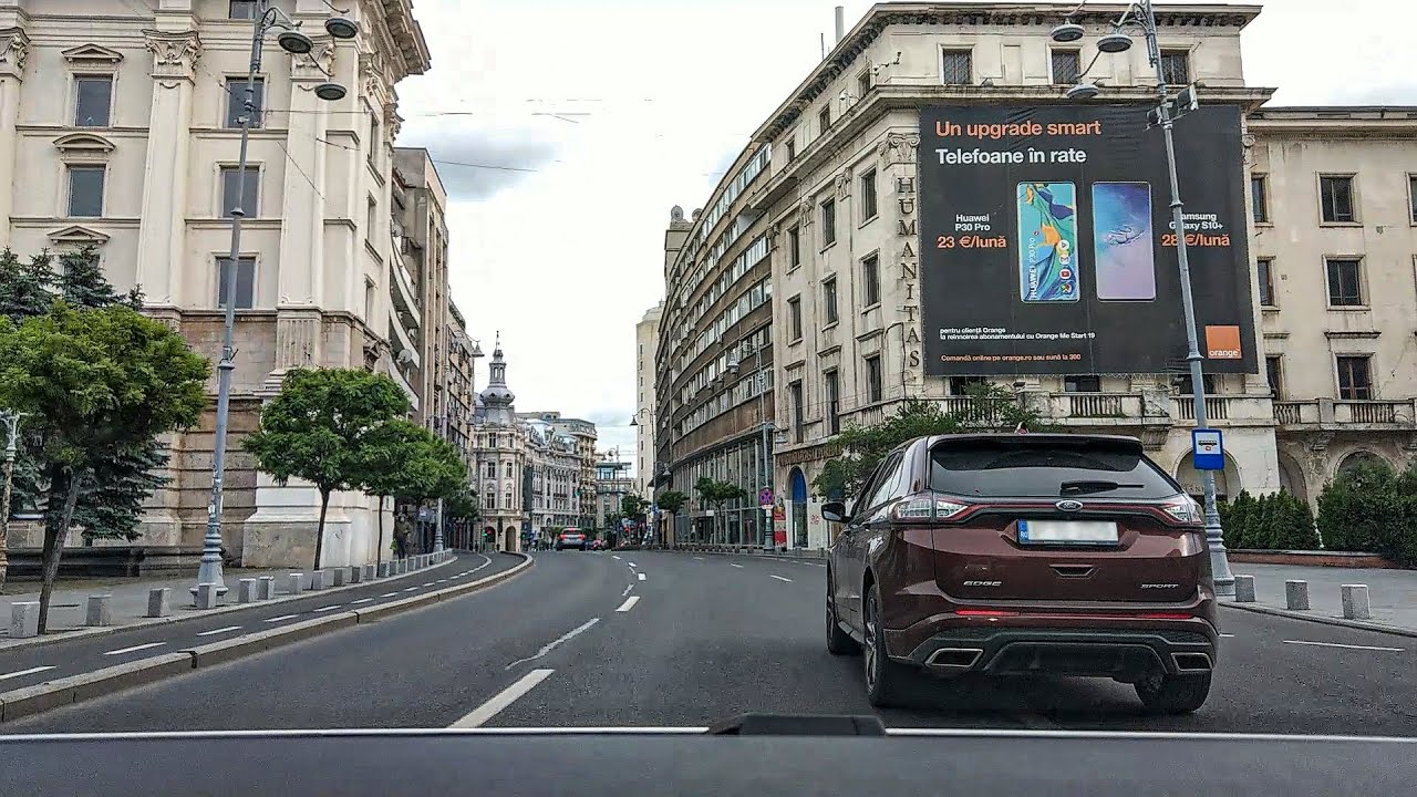 A drive through Bucharest on the 20th of May 2020