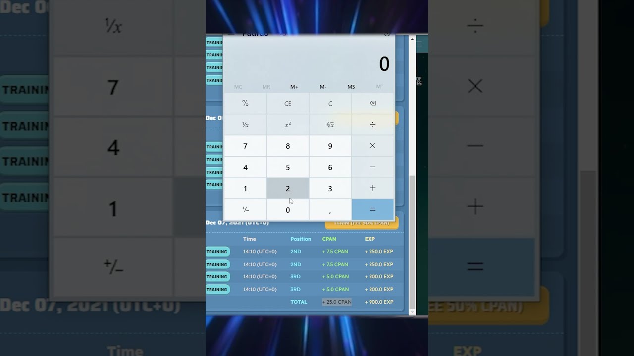 Rendimentos no jogo Cryptoplanes