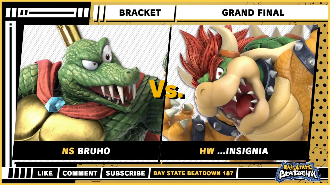 Bay State Beatdown 187 - Grand Final - Bruho (King K. Rool) VS ...Insignia (Bowser) - SSBU Singles