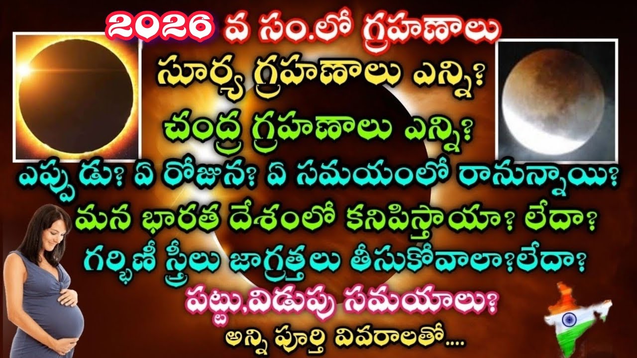 Eclipses in 2026|Grahanalu in 2026|Lunar Eclipse 2026|Solar Eclipse 2026 #eclipse2026#grahanalu2026