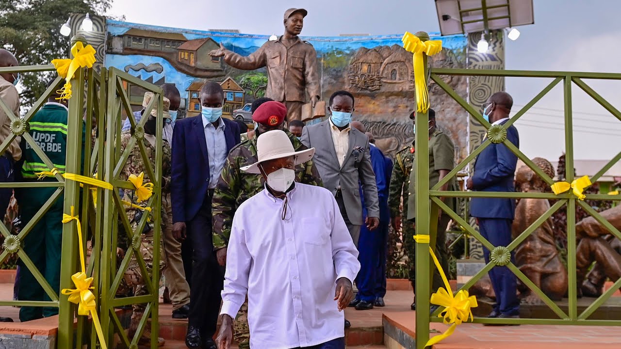 Museveni powerful Greater Ankole monument in his honor unveiled, Gen Kale Kayihura, Elwelu attend