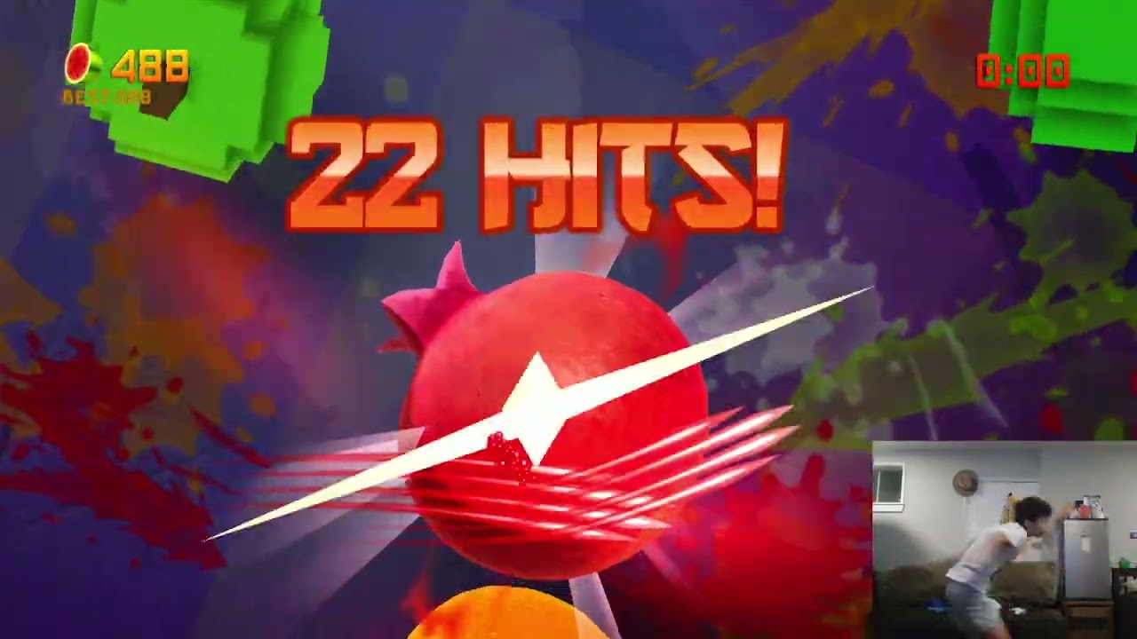 Fruit Ninja Kinect Gameplay!! on XBOX 360