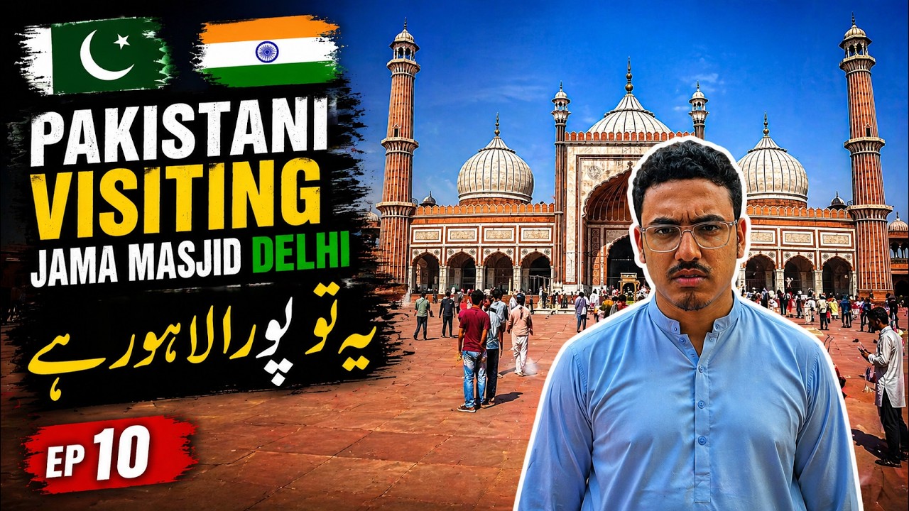 🇵🇰 Pakistani Visiting Jama Masjid Delhi 🇮🇳 | Exploring India’s Grand Mosque | Travel with Fakhr