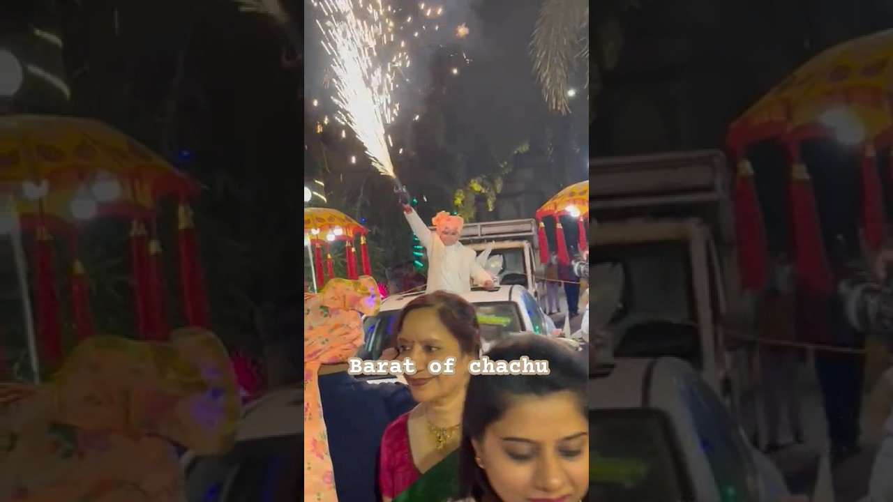 #barat entry #swag #fireworks by kids #aatishbazi #shaadi #marriage #fun #swag se karenge