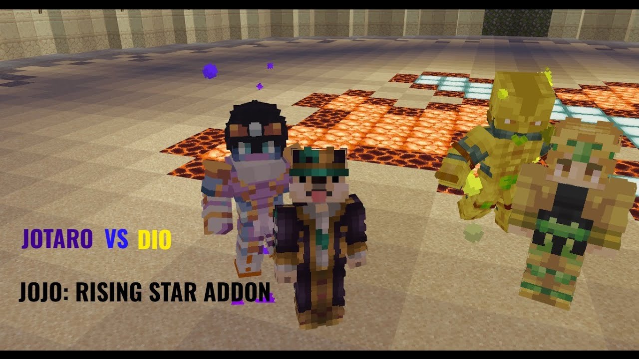 JOTARO VS DIO - MINECRAFT BEDROCK 1.21.2 - JoJo: Rising Star Addon