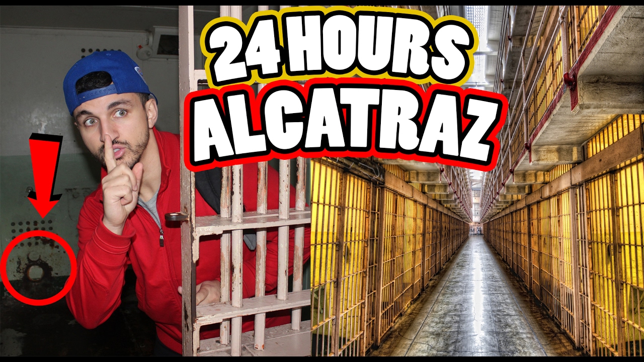 (JAIL!) 24 HOUR CHALLENGE IN ALCATRAZ! 24 HOUR OVERNIGHT CHALLENGE IN ALCATRAZ ABANDONED PRISON!