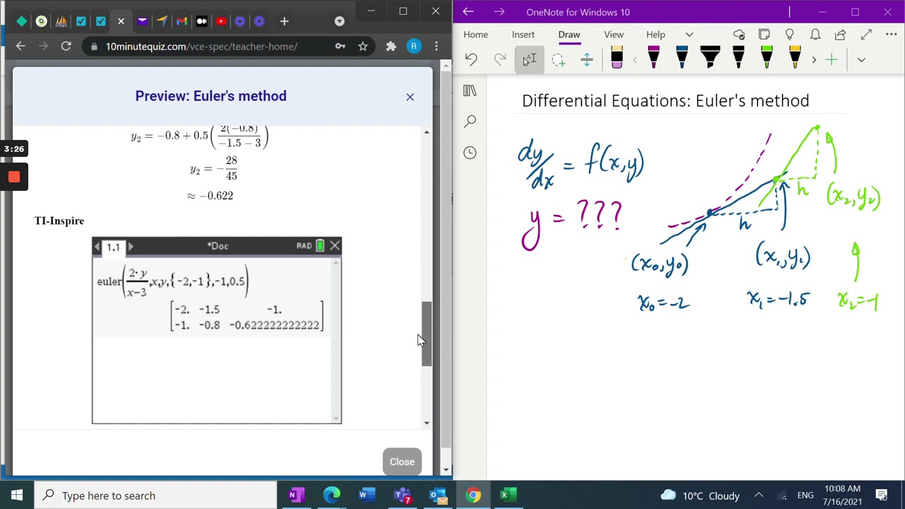 Euler's Method Example