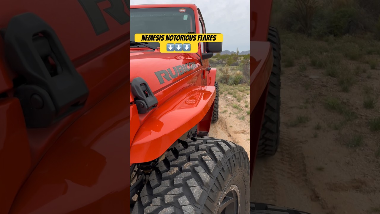 Unleash the Extraordinary: Nemesis Notorious Flares Redefine Jeep Transformation! #Shorts #JeepMagic