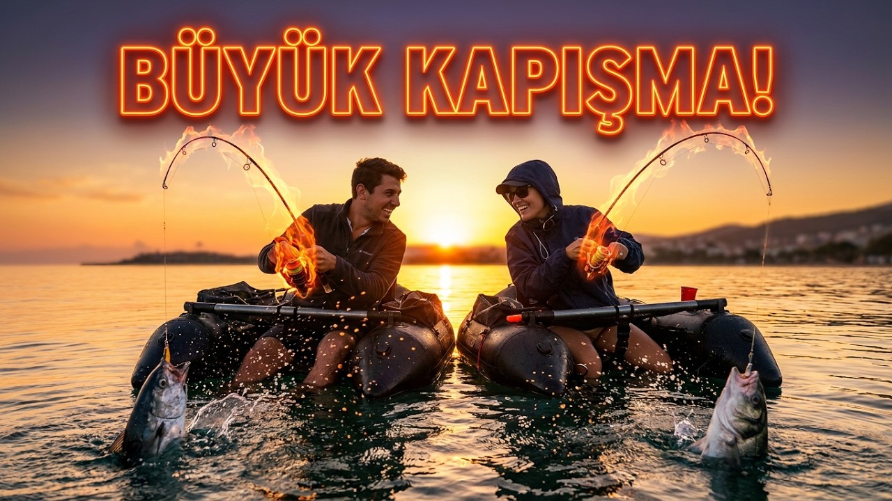 Balık Tutma Yarışı Yaptık / Efsane Belly Boat Balık Avı / Didim