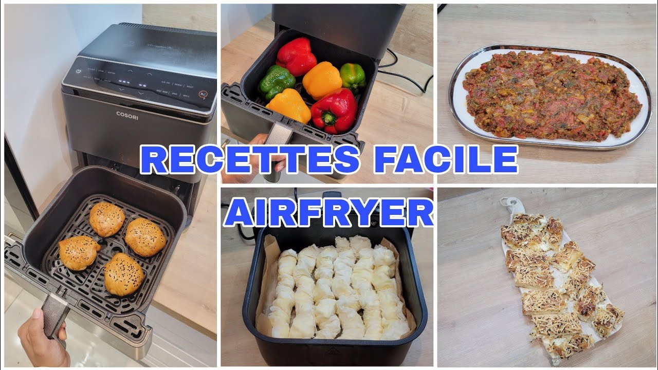 🤤3 RECETTES FACILE AU AIRFRYER 