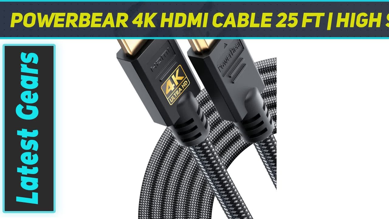 PowerBear 4K HDMI Cable 25 ft | High Speed AZ Review