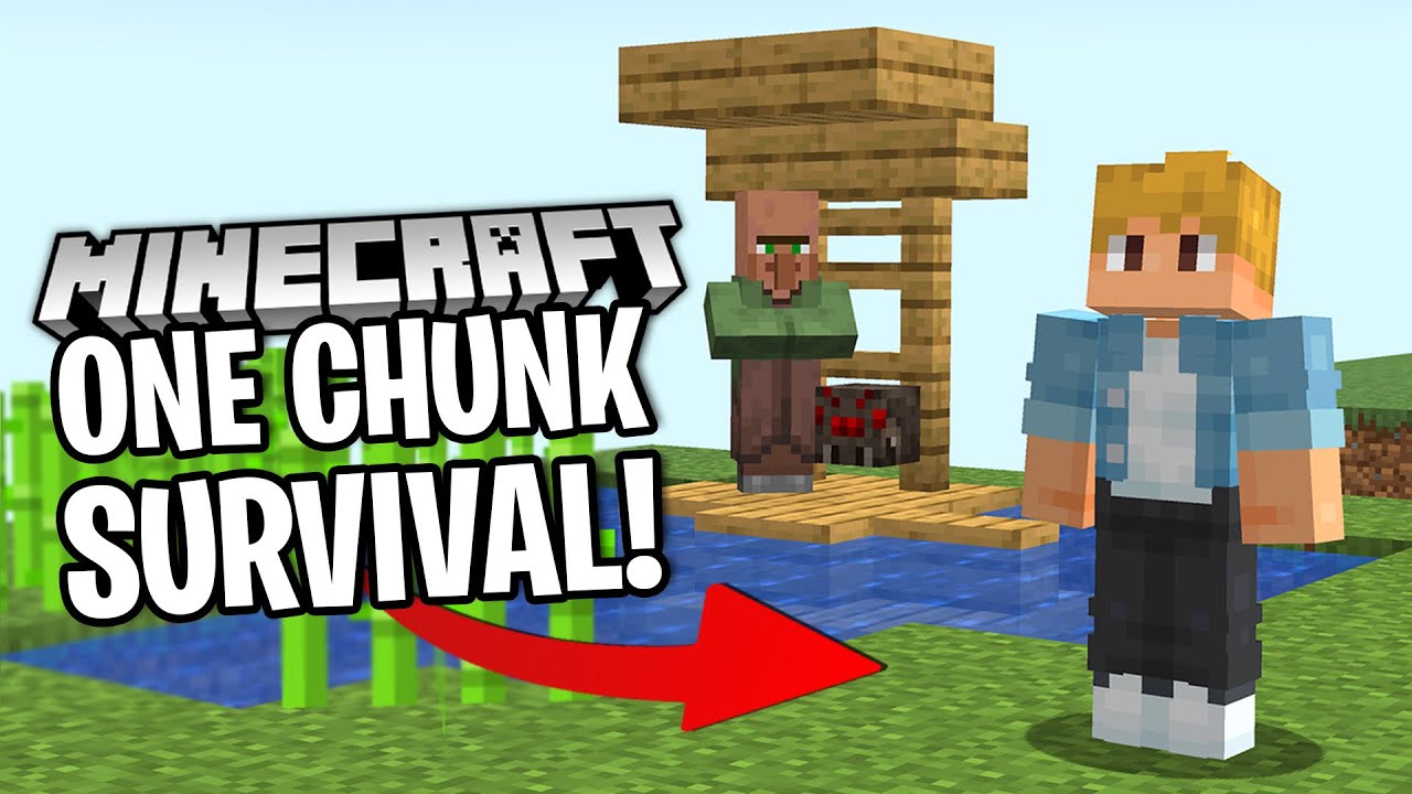 Can I COMPLETE MINECRAFT ONE CHUNK Survival?!