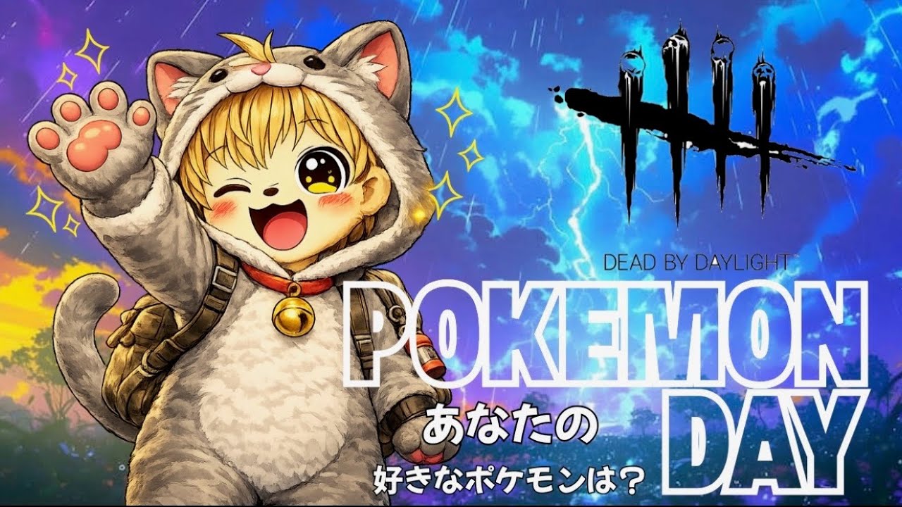 【DBD】夜活 Pokemon DAY あなたの好きなポケモンは？♪ #参加型 🐻