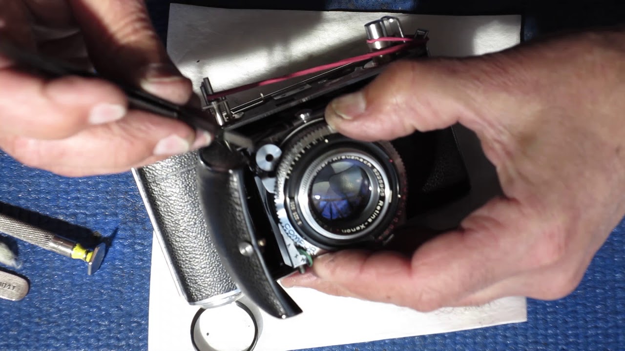 Kodak Retina IIIc servicing part 7,  refitting the shutter