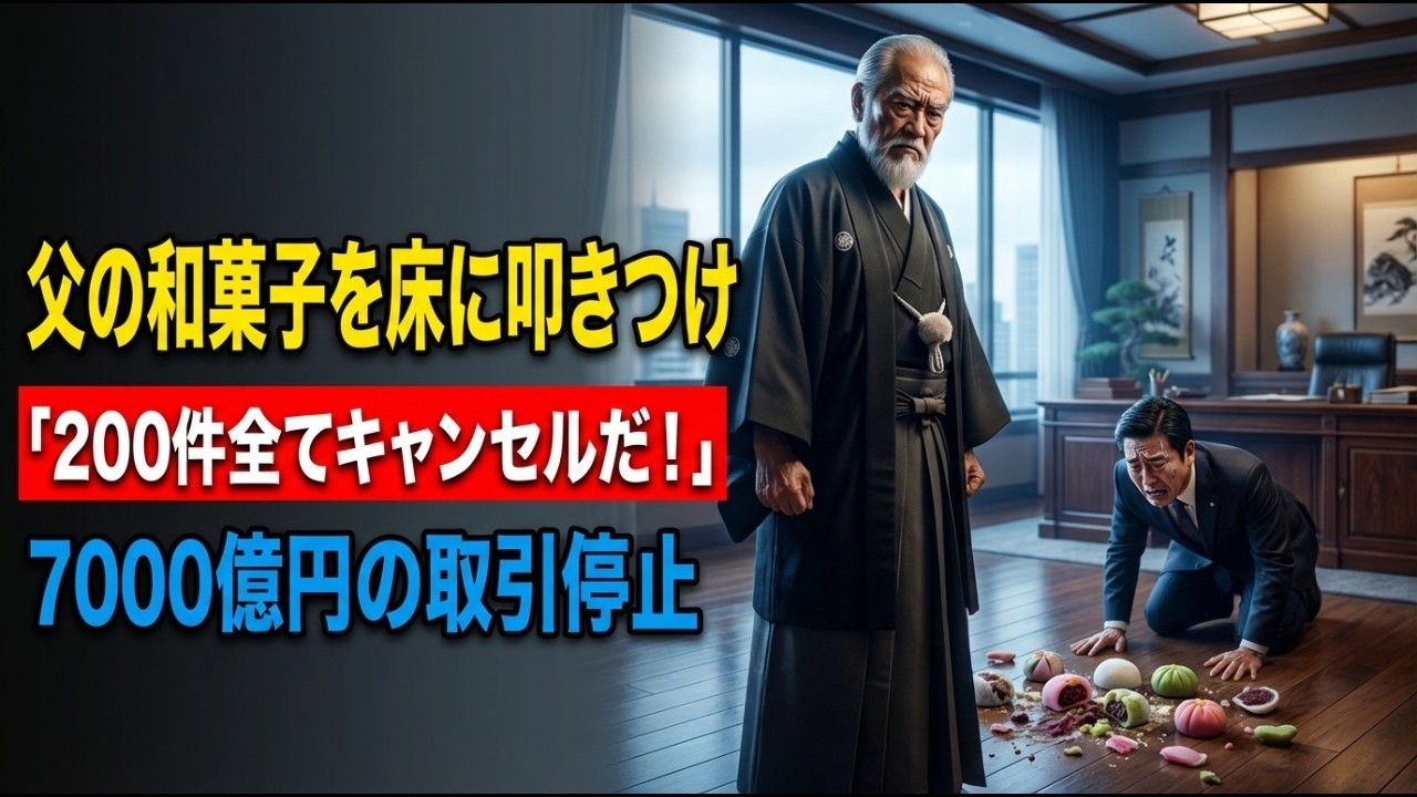 「こんな不体裁のお歳暮はいらん！200件分キャンセル」父一人で娘育て守ってきた老舗和菓子屋を見下す銀行員—翌朝、百貨店業界に睨みを利かせる祖父が通告「7000億円の全取引廃止」金融界に激震走った瞬間…