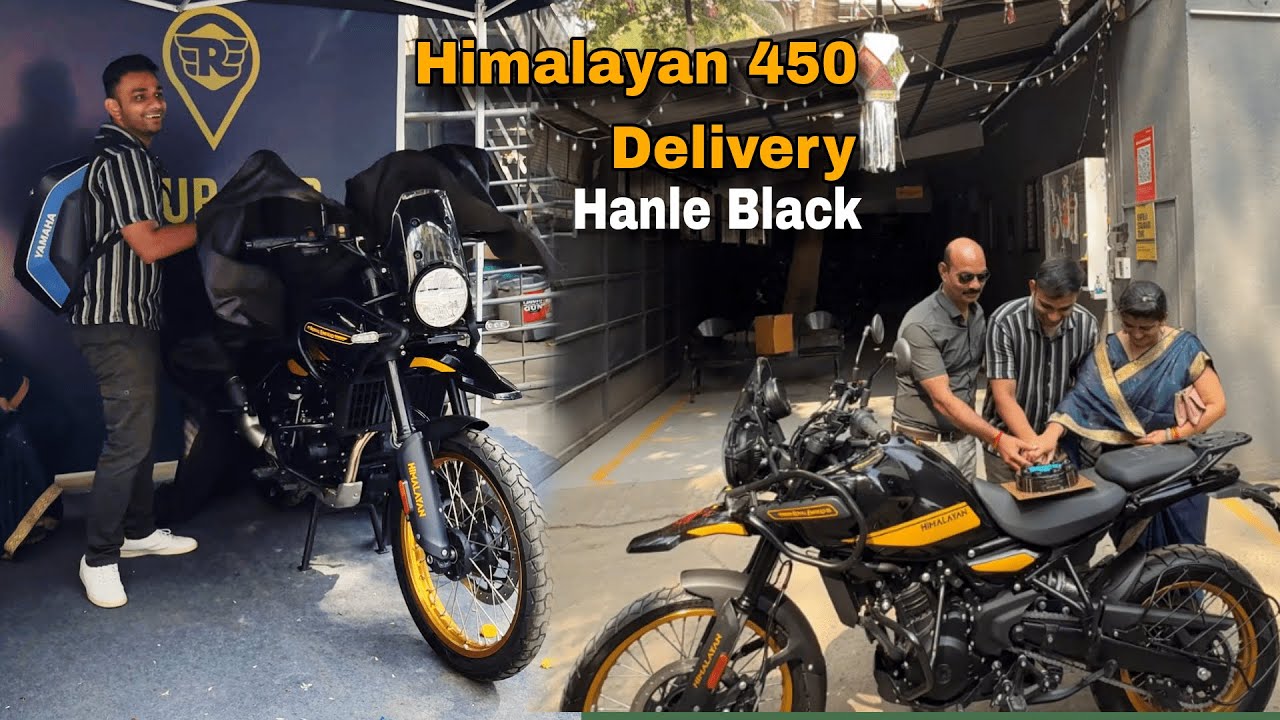Finally taking delivery of Himalayan 450 Hanle black | My first ride review.