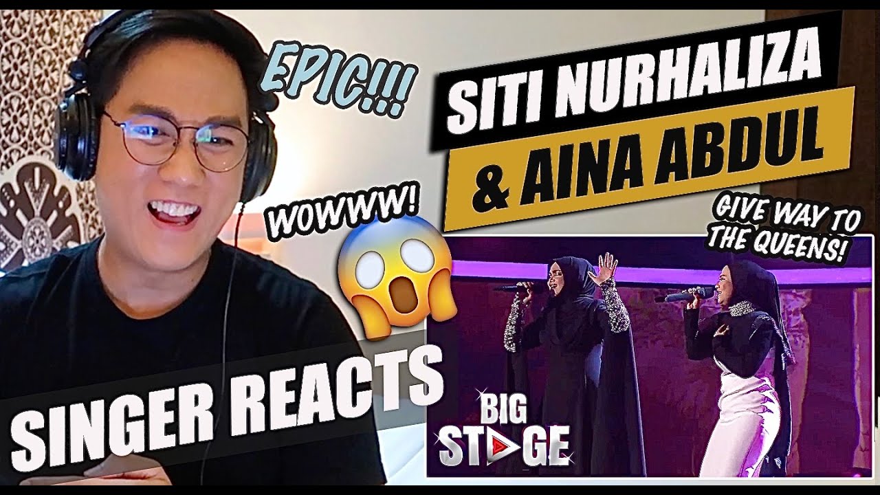 Siti Nurhaliza and Aina Abdul - Purnama Merindu & Semalam [Big Stage 2022]  | SINGER REACTION