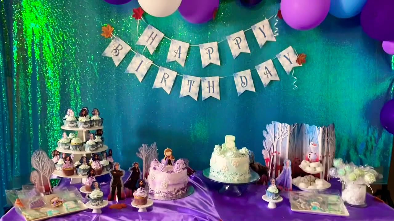 Frozen birthday party decorations ❄️☃️ ideas de decoraci&oacute;n para fiestas tema Frozen