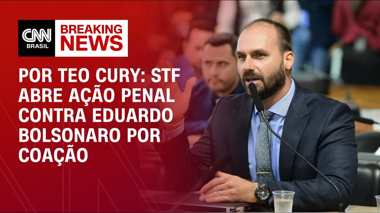STF formaliza abertura de ação penal contra Eduardo Bolsonaro por coação | CNN NOVO DIA