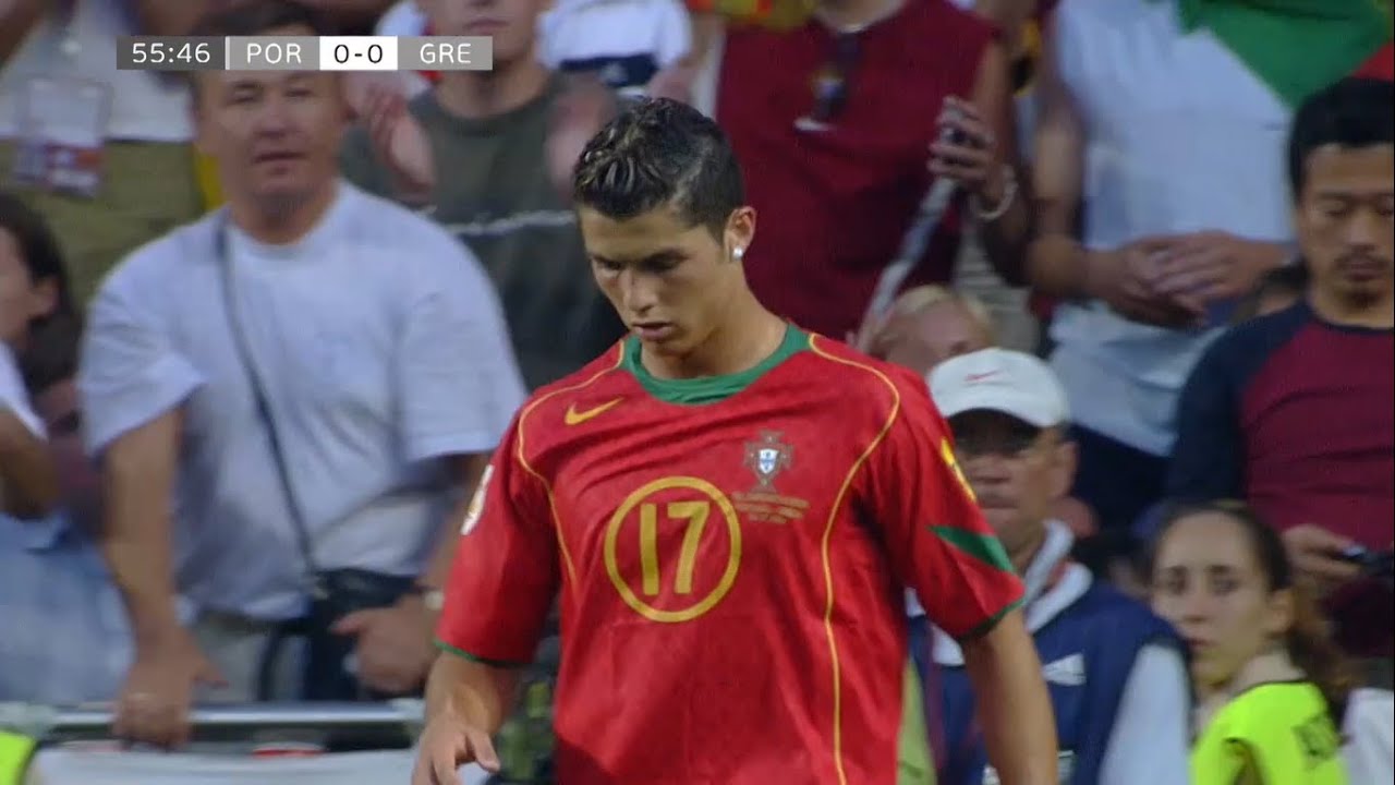 Cristiano Ronaldo Vs Greece (04/07/2004) Euro 2004 Final HD 1080i (English Commentary)