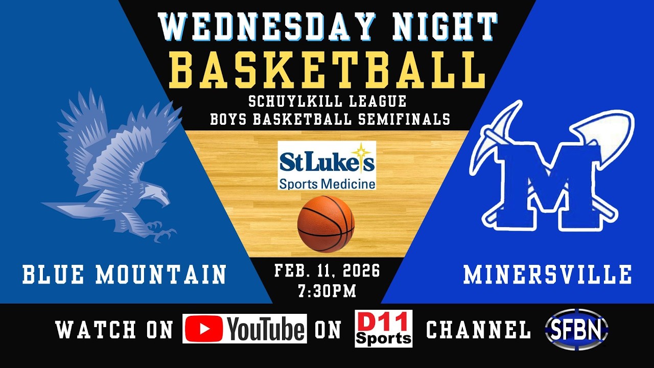 Schuylkill League Boys Basketball Semi-Finals: Blue Mountain vs. Minersville - 2-11-26