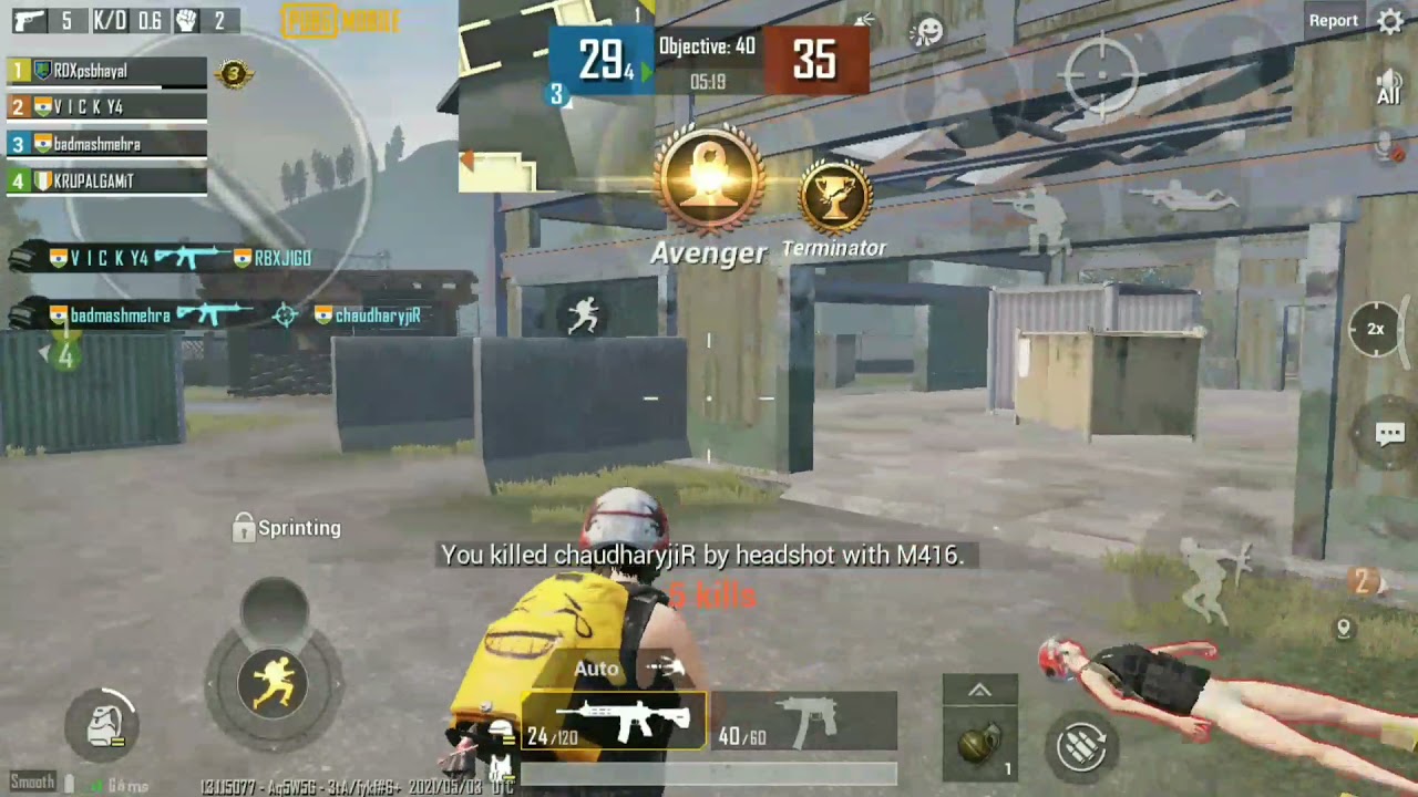 pubg mobile Gamer TDM 1vs 4 player ||Sahil Mehra gaming TDM