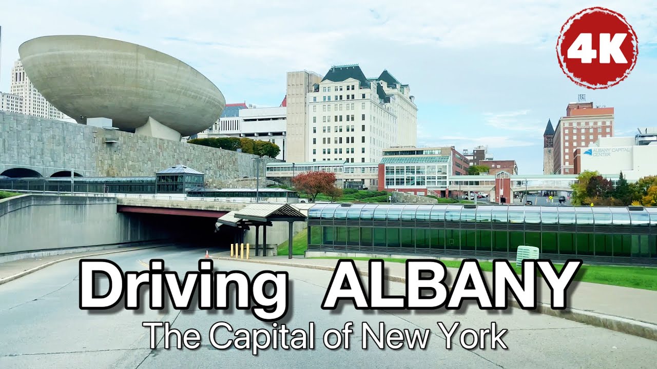 ALBANY / Driving in downtown Albany New York/ the Capital of New York State/ Albany tour 4K