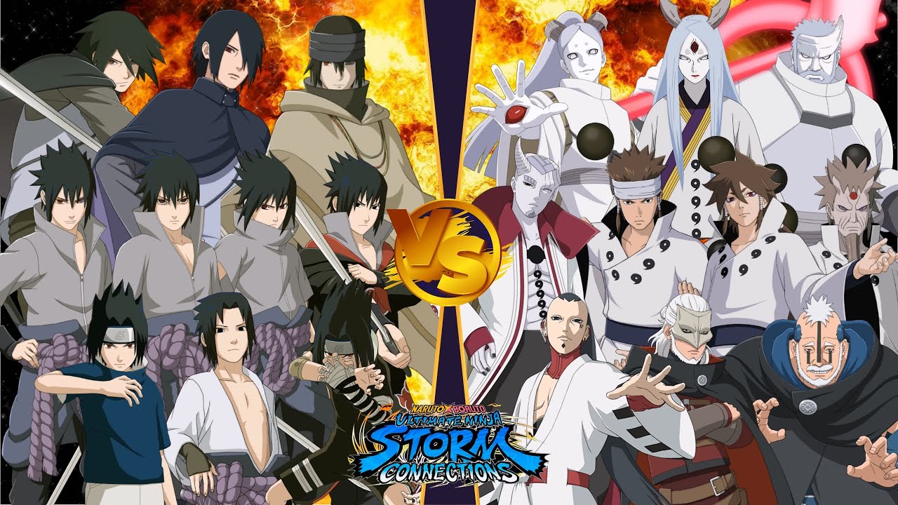 【All Sasuke Uchiha VS Otsutsuki & Kara Marathon battle】NARUTO X BORUTO Ultimate Ninja STORM