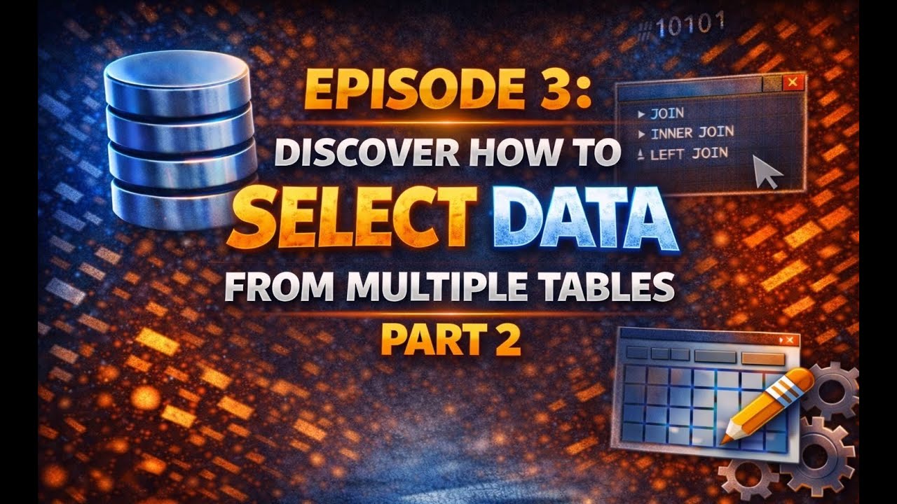 Episode 3: Discover How To Select Data From Multiple Tables Part 2