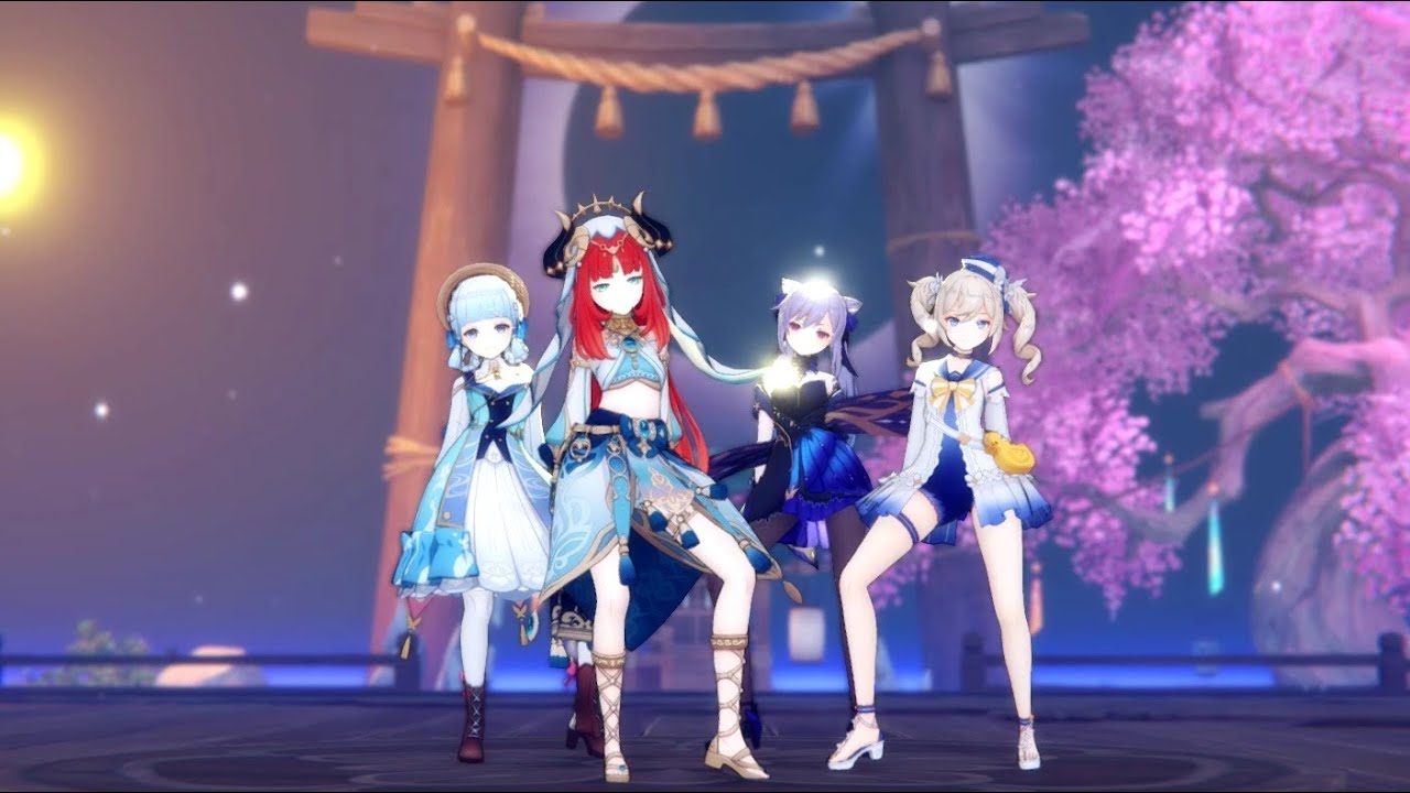 [ MMD / Genshin Impact ] BLACKPINK - Shutdown [ Nilou & Barbara & keqing & Ayaka ]
