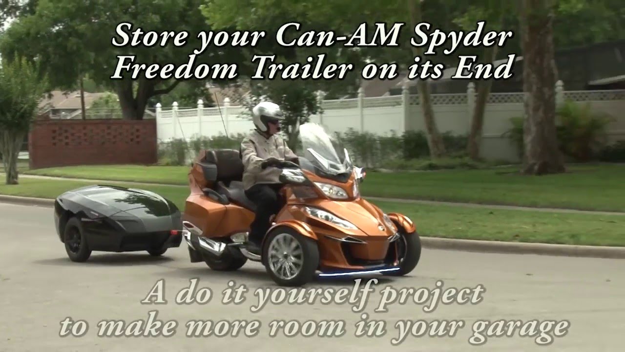 Store Your Can-Am Spyder Freedom Trailer on End - Part 1 Overview