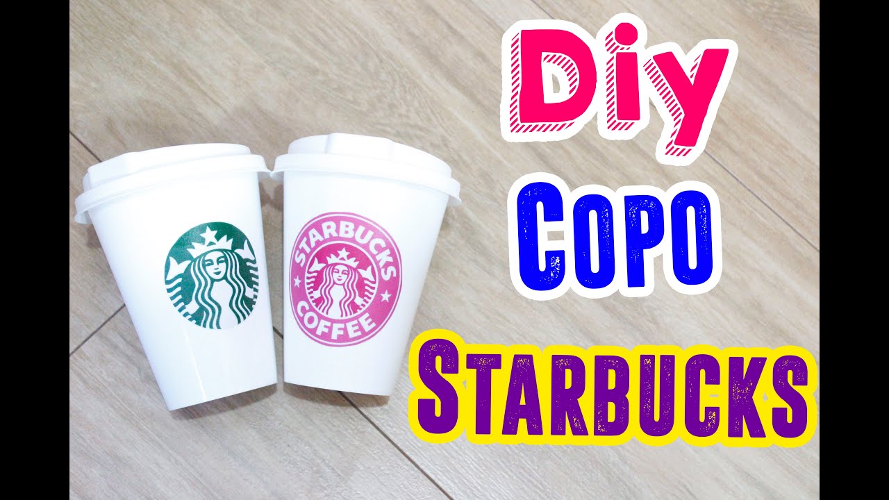 DIY - Copo Starbucks - Tenha o seu - por Prih Gomes