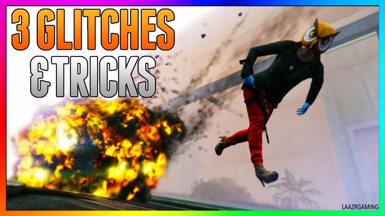 GTA 5 Online - 3 NEW GLITCHES & TRICKS (Launch Glitch, Drunkard & Secret Wallbreach Location 1.67)