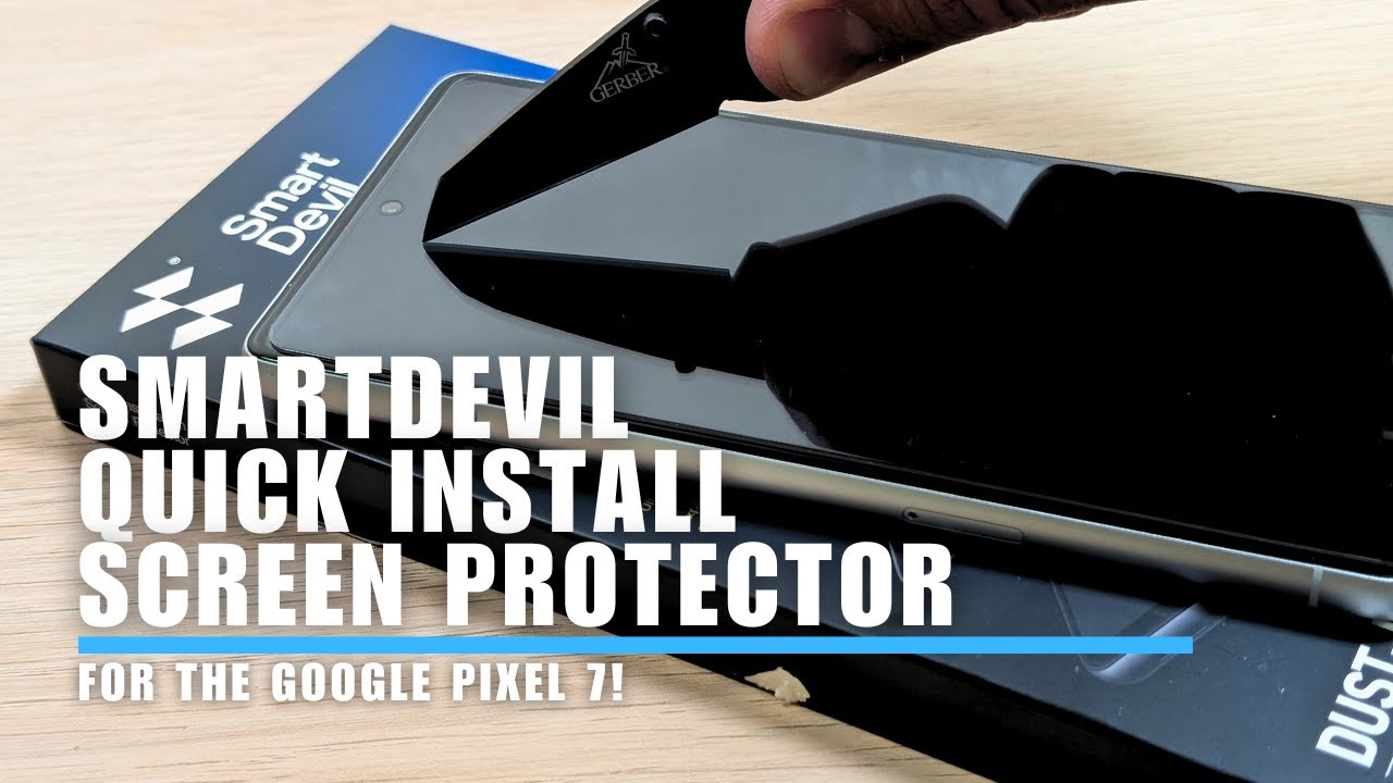 SMARTDEVIL Quick Install Tempered Glass Screen Protector for the Google Pixel 7!
