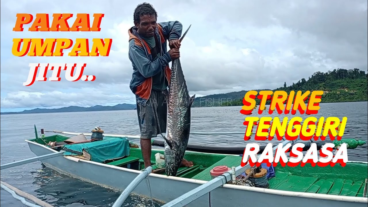 VIRAL..!! mancing dekat pulau tak berpenghuni.. strike ikan tenggiri raksasa ..!!