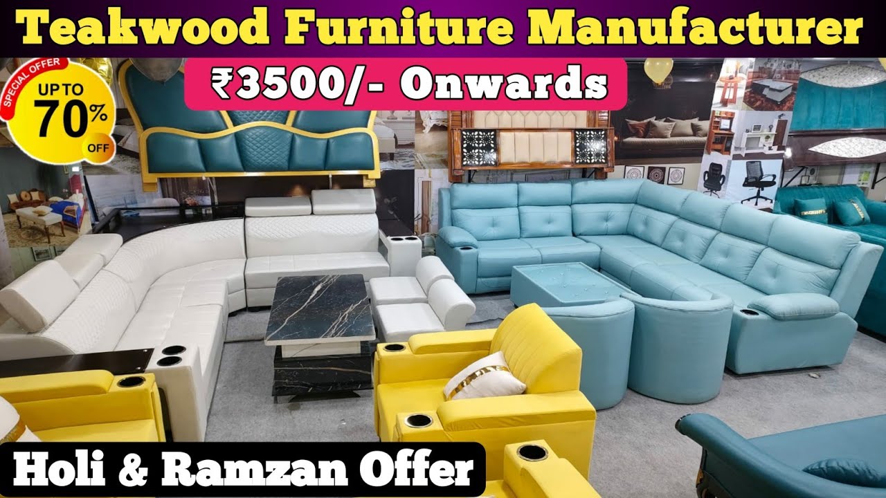 Teakwood Furniture Shop Ramzan Offer 💥 | Upto 75% Discount | Sofa Set | Dining Table | Emi Available